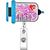 ANDGING Phlebotomy Nurse Badge Reel Holder, Funny Phlebotomist Badge Reels Retractable for Nurses, Cute Badge Clip, RN LVN CNA LPN Nursing Student, ID Card Badge with Alligator Clip Accessories