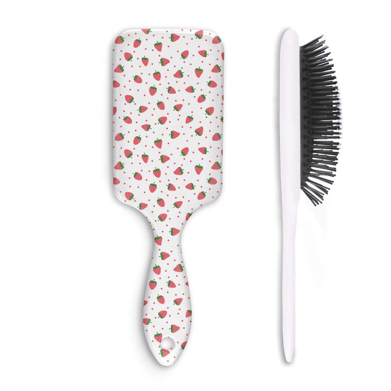 Amazon Com Lyin Strawberry Plants Fruit White Print Hair Brush