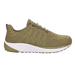 Propét womens Tour Knit Sneaker, Olive, 7 US