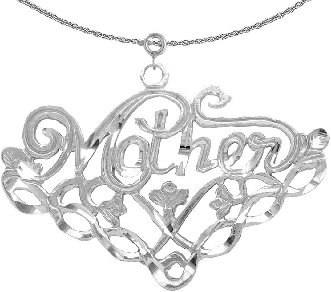 Rhodium-plated 925 Silver Mother 