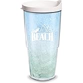 Tervis Margaritaville Landshark Lets Beach Made in USA Double Walled Insulated Tumbler Travel Cup Keeps Drinks Cold & Hot, 24oz, Classic