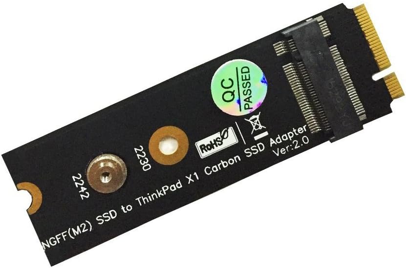 Oley Adapter Changing NGFF SSD to X1 Carbon 6+20 pin SSD