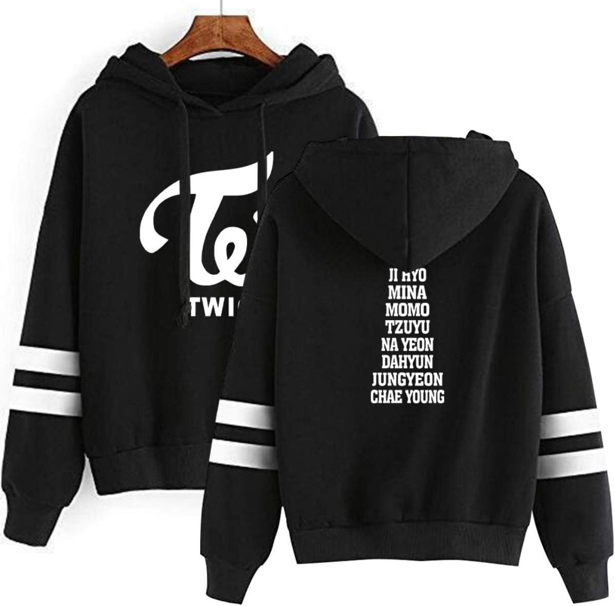 Kpop Twice Hoodies Printed Long Sleeved Sweatshirt Jumper Sweater TZUYU SANA DAHYUN MINA