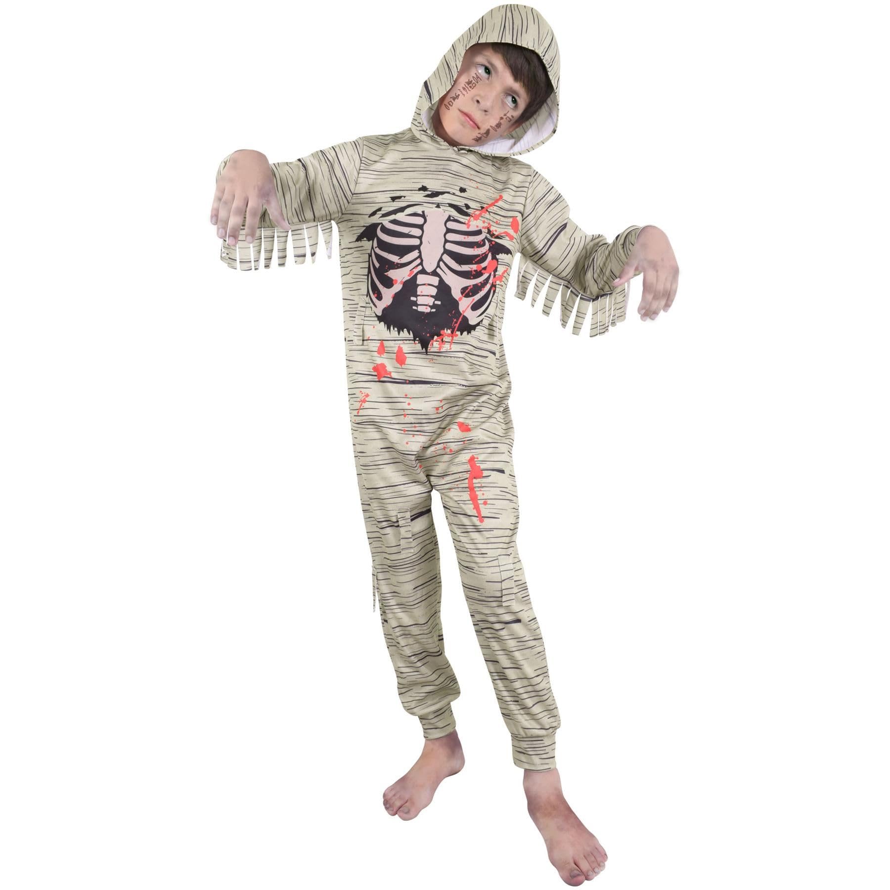 A2Z 4 Kids Girls Boys Spine Chilling Zombie Egyptian Mummy - Zombie Mummy Onesie 933._6-8