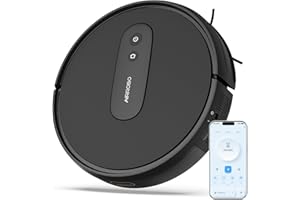 AIRROBO Robot Vacuums with 2800Pa Suction, 3-inch Slim Body, Gyroscope Navigation, Remote & App Control, 600ML Dustbin, Automatic Recharge – Ideal Robot Vacuums Cleaner for Homes