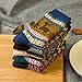 Pack of 5 Womens Vintage Style Cotton Knitting Wool Warm Winter Fall Crew Socks