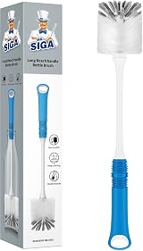 MR.SIGA Long Handle Bottle Brush 5.5 cm Head Nylon Bristles