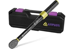 ANPUDS 1/4 Inch Drive Click Torque Wrench, 20-240 in.lb/2.3-27.1 Nm, Small Bike Torque Wrench, Lightweight 72-Tooth Dual-Direction Inch Pound Tool
