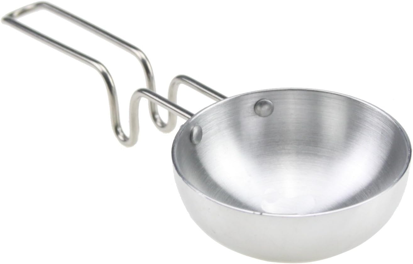 Aluminium Tadka Pan Indian Spice Roasting Spoon Professional Catering Quality (Size 5 - M)