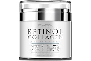 EnaSkin Retinol Cream for Face, Moisturizer for Anti Aging & Wrinkled Skin, Day and Night for Women & Men, Retinol Collagen Facial Care Face and Neck 1.7 Fl Oz