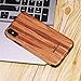 NeWisdom iPhone XR Case Wood, New iPhone 11 Wood Case Unique Thin Slim Soft Protective Anti-Shock Shockproof (6.1