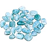 Gemkora™ 50 carats Natural Larimar Gemstones Wholesale Cabochons Lot, Jewelry Making Loose Gemstone, Polished Gems, DIY, Wire Wrapping, Reiki, Wikka, Healing Crystals, Bulk Gemstone Deal 2 to 3pcs