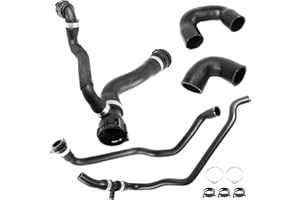 MUNIK Oil Feed Line Kit 9Pcs - Engine Water Radiator Coolant Tube Kit For BMW X5,X6 E70 2011-2013 E71 2008-2014 XDrive35i 40i Replacement# 11537589949 11537584630 11537585023 11537584543 17127586774