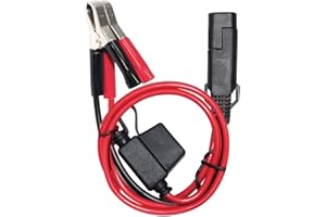 SPARKING Câble de serrage de batterie 12 V à 2 broches SAE à déconnexion rapide SAE vers câble de serrage 7,5 A