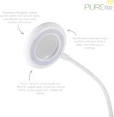 PURElite Clip-on Magnifier Light 3X LED Desk Lamp USB Rechargeable view 2