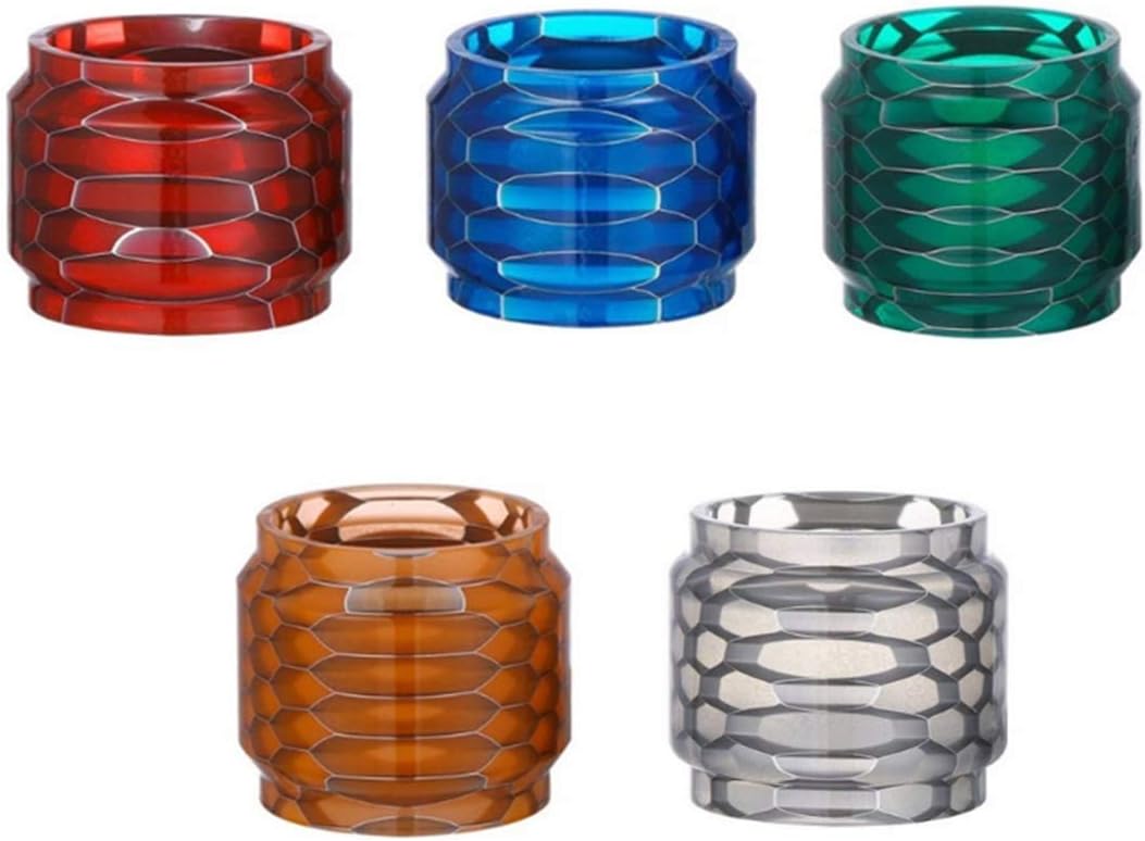 1 Piece Resin Replacement Bulb Tube 8ml Capacity,24mm Tall 28mm OD(Random Color)