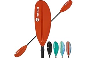 WONITAGO Kayak Paddle Premium Carbon Fiber Paddle with Reinforced PP + Fiberglass Blade, Floating Adjustable Kayaking Oars, 3