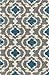 Cozy Moroccan Trellis Gray/Turquoise 2' x 7'2