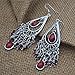 Vintage Retro Style Tassels Dangle Earring Fashion Chandeliers Earrings EAG080 (Red)