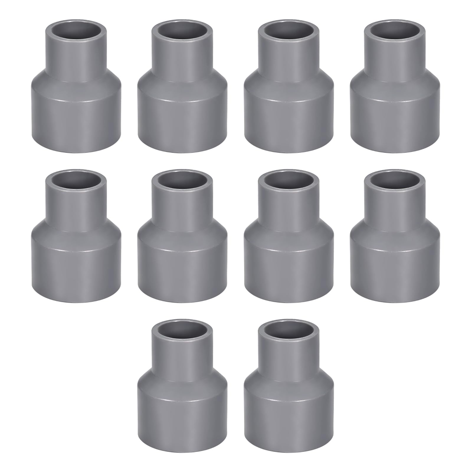 sourcing map PVC DWV Reducing Coupling Schedule 40 Gray 20mm x 32mm Socket 10Pcs