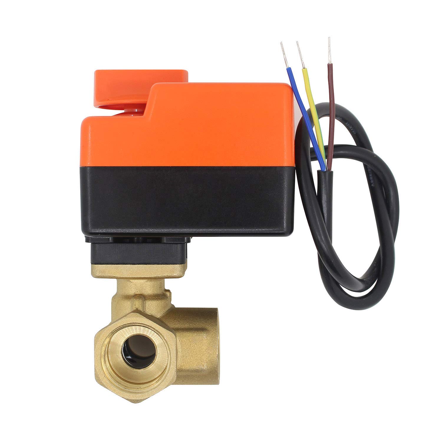 3 Port motorised Electric Ball Valve Valve electrovalve Motorized Valve 3 Way 1/2 3/4 1 1-1/4 1-1/2 inch (DN20 3/4 inch)