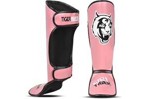 Tiger Pro Sports MMA Kickboxing, Muay Thai, Instep Guard Sparring Protective Leg Shin Kick Pads for Kids - Boys and Girls Age