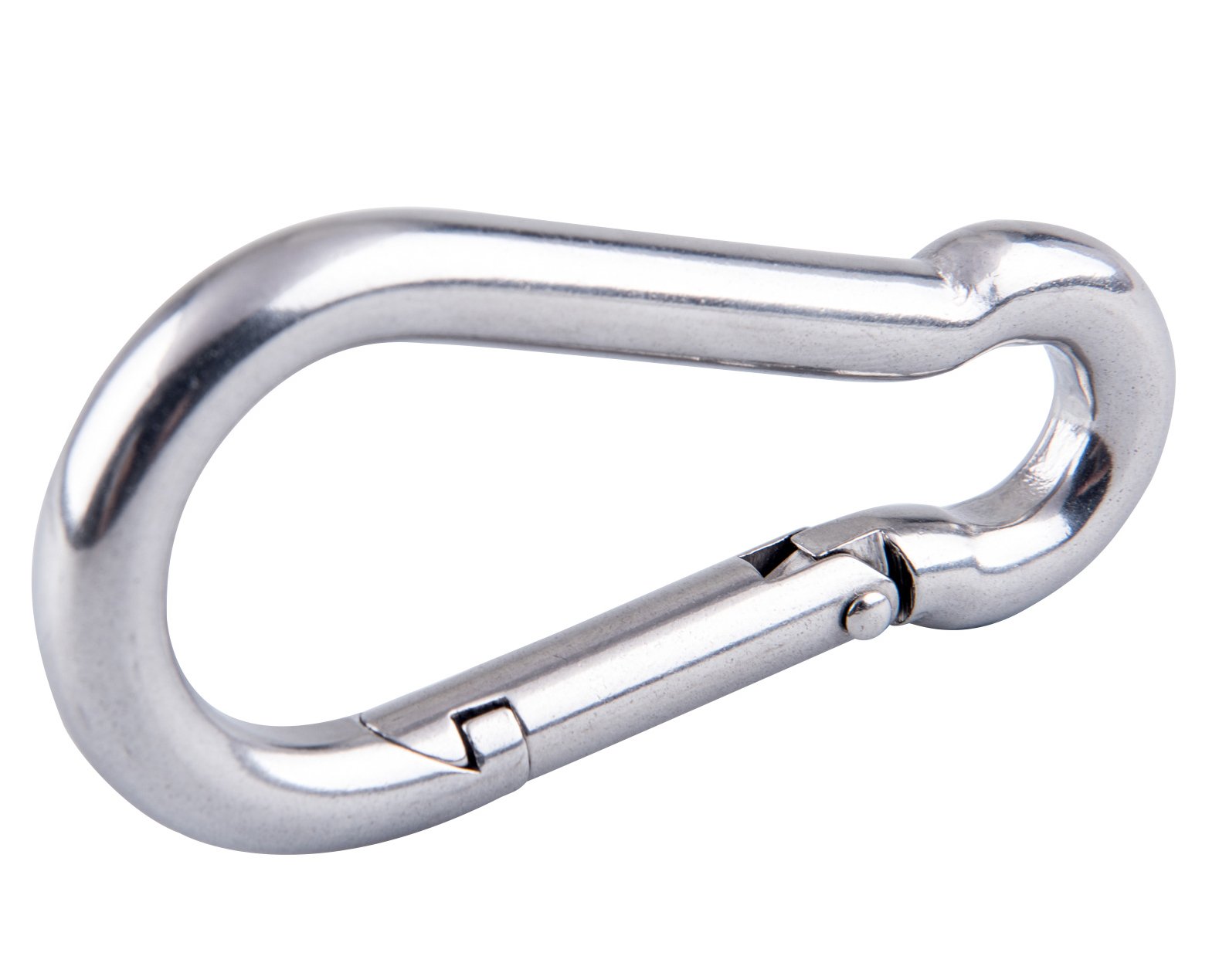 Faswin 3 Inch Stainless Steel Spring Snap Hook Carabiner, Set of 4