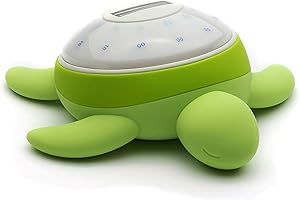 emagine A Tick Tock Turtle - Makani (Green) Kids Alarm Clock with Wake-Assist Sleep Cycle Detection, Sunrise Alarm Clock, Sleep Aid, Night Light for Kids, Sleep Training Clock, Visual Timer for Kids