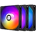 Thermalright TL-C12C-S X3 CPU Fan 120mm ARGB Case Cooler Fan, 4pin PWM Silent Computer Fan with S-FDB Bearing Included, up to