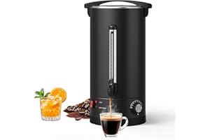 Commercial Coffee Urn, 120 Cups Stainless Steel Large Coffee Dispenser, 1500w 110v Electric Coffee Maker Urn for Quick Brewin