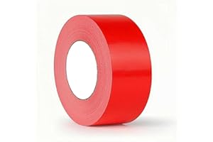Zo.Yehaa Duct Tape Heavy Duct 2 Inches x 33 Yards, Multi Purpose Strong Adhesive Duct Tape for Repairs, Industrial, Professional Use, No Residue, Waterproof, Tear by Hand, Red
