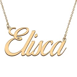 HUAN XUN Customized Custom Simple Any Name Necklace