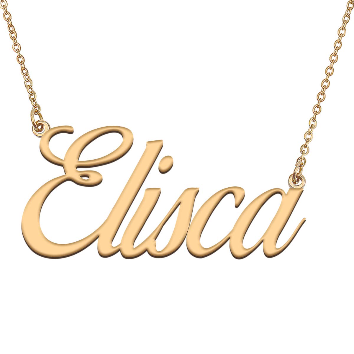 HUAN XUN Customized Custom Simple Any Name Necklace