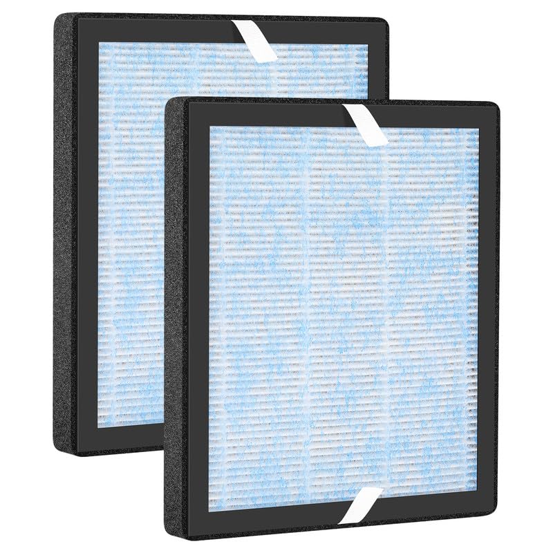 Photo 1 of R1 P1801 P1802 True HEPA Replacement Filters Compatible with YIOU R1 and Elechomes P1801/ P1802 Air Purifier, 3 Stage Filtration System, H13 True HEPA Filters, 2 Pack