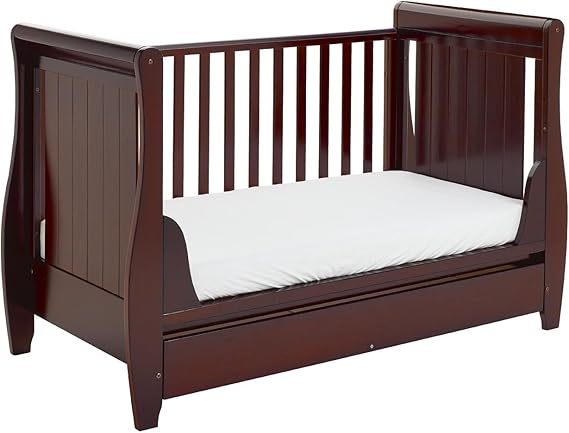 babymore stella sleigh cot bed