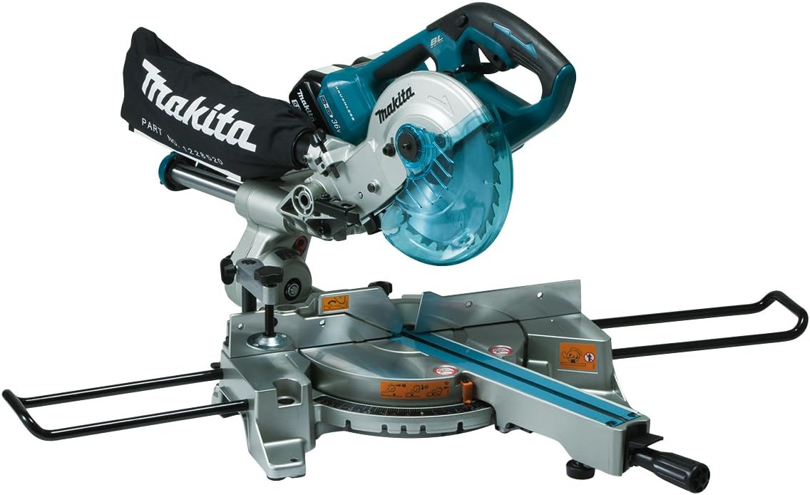 Makita DLS714Z Slide Compound Mitre Saw Twin 18V Cordless LTX 190mm (Body Only), 1 W, 36 V Makita DLS714Z Slide Compound Mitre Saw Twin 18V Cordless LTX 190mm (Body Only), 1 W, 36 V