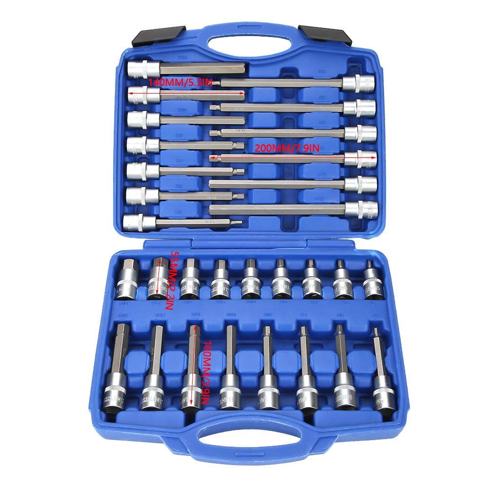 Hex Socket Bits Set 30Pcs High Precision Holder Drive Hand Repairing