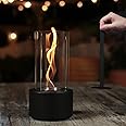 Tornado Tabletop Fire Pit for Indoor & Outdoor - Up to 2.5H Safe Burning, Mini Table Top FirePit - Unique Spiral Flame Fire Pit for Housewarming Gift & Parties, Premium Decoration for Home & Balcony