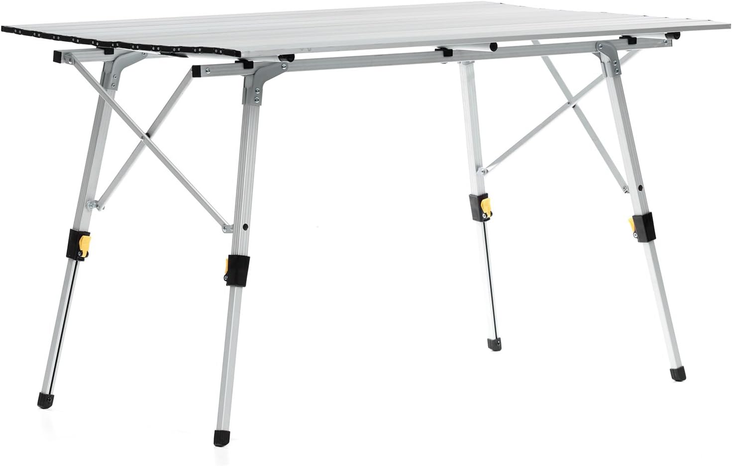 Table Pliante Camping Skandika Maikku - Aluminium 107x70cm, Porte 80kg, Léger 6.2kg - Jardin, Pêche, Extérieur