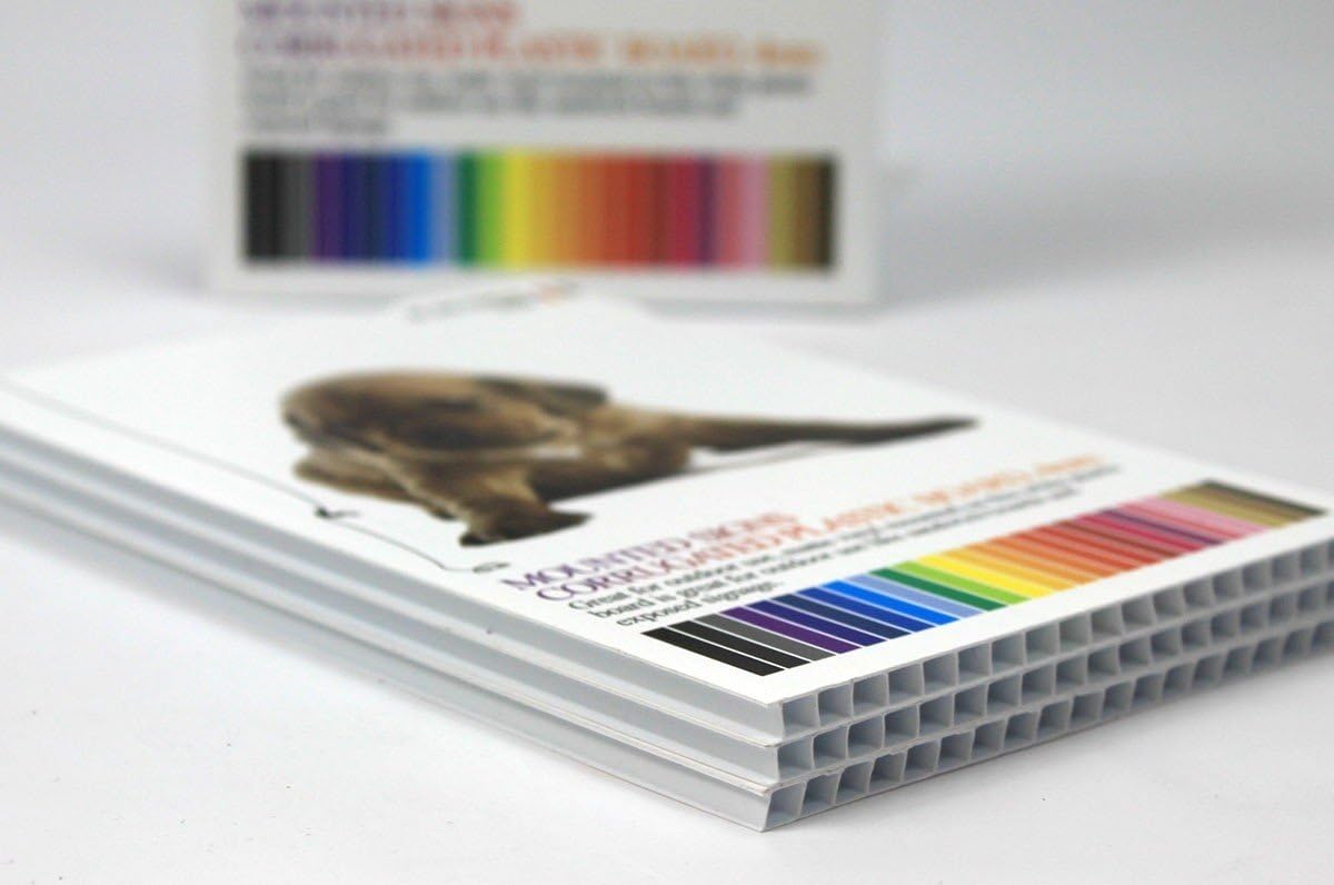 T-SIGN Corrugated Plastic Sheets Coroplast Sign Blank Board, 24 x36 Inches 3/16 Inches Thick for A-Frame Replacement Poster Sheets, 2 Pack White Blanks Sign : Office Products