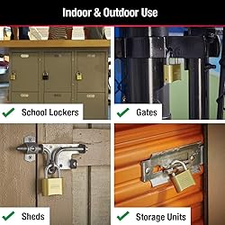 Master Lock Brass Combination Padlock for Indoor