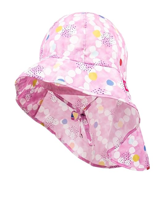 maximo Baby - Mädchen Mütze Flapper, Nackenschutz