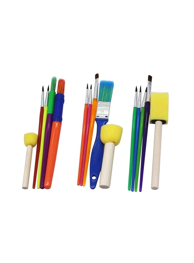 CraftDev Artist Painting Brushes of Various Sizes and Varieties for