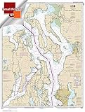 NOAA Chart 18441: Puget Sound-northern part 21.00 x 27.69 (SMALL FORMAT WATERPROOF)