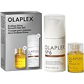 Olaplex Endless Shine Smooth Hair Gift Set: Limited Edition Set with No. 7 Bonding Oil & No. 6 Bond Smoother | Instant Shiny, Smoother Hair & Heat Protection | For Coily, Curly, Straight, & Wavy