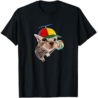 T-shirt Humour Chat Orange "Grill" - Motif Bling Cat Meme - Taille S à 3XL - Gildan