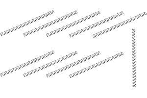 METALLIXITY Compression Springs (0.3x2mm OD,40mm Free Length) 10Pcs, 304 Stainless Steel Extension Spring - for Shop Home Repairs, DIY Projects, Silver Tone