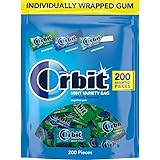 ORBIT Peppermint, Spearmint, & Wintermint Assorted Sugar Free Chewing Gum Pack, 13.4 oz 200-Piece