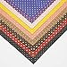 Synthetic Leather Fabric Punching Hollow Double Layers Leather Sheets Dot Round Patterns 9 pcs 7.7