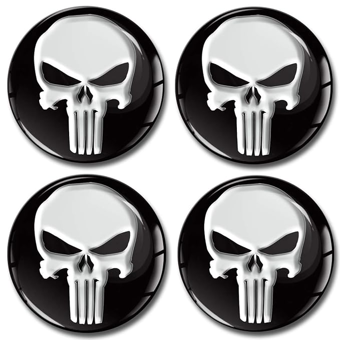 Skino 4 x 56mm 3D Silikon Felgen Aufkleber Für Radkappen Nabenkappen Nabendeckel A 156